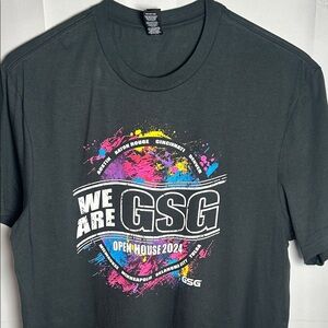 'We Are ' Graphic Tee in Charcoal with Multicolor Print